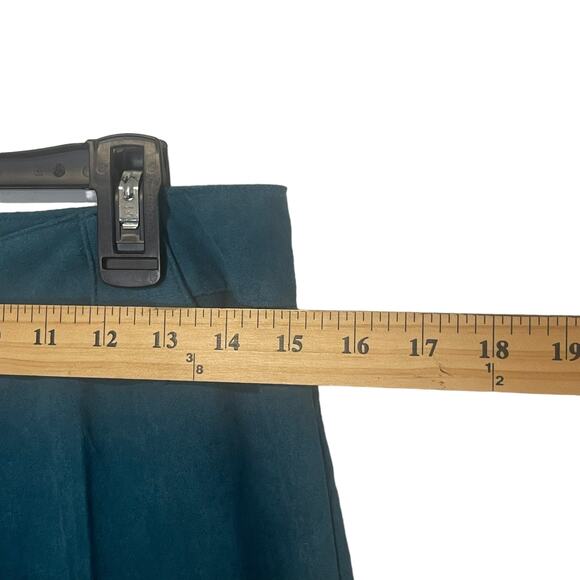 Ranch Dressing NWT Dead Stock Vintage Size 10 Turquoise Faux Suede Pants - Picture 10 of 11